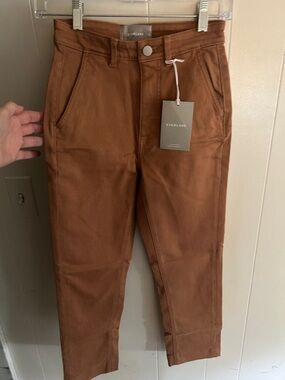 Everlane Women’s Rust-Tone Slim Leg Cropped Ankle Pants.